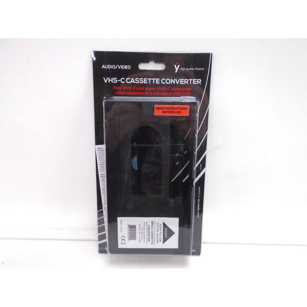 My Needle Store VHS-C to VHS Cassette Adapter Converter Motorized Camcorder NIB